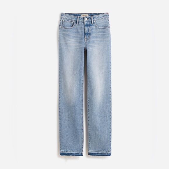 NWT MADEWELL The Petite Curvy '90s Straight Mid-Rise Jean in Barbosa Wash - Picture 8 of 9